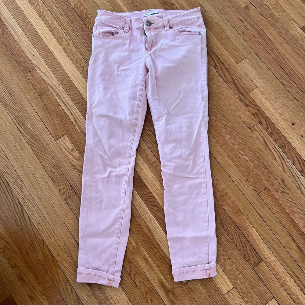 CAbi pink skinny stretch jeans 4